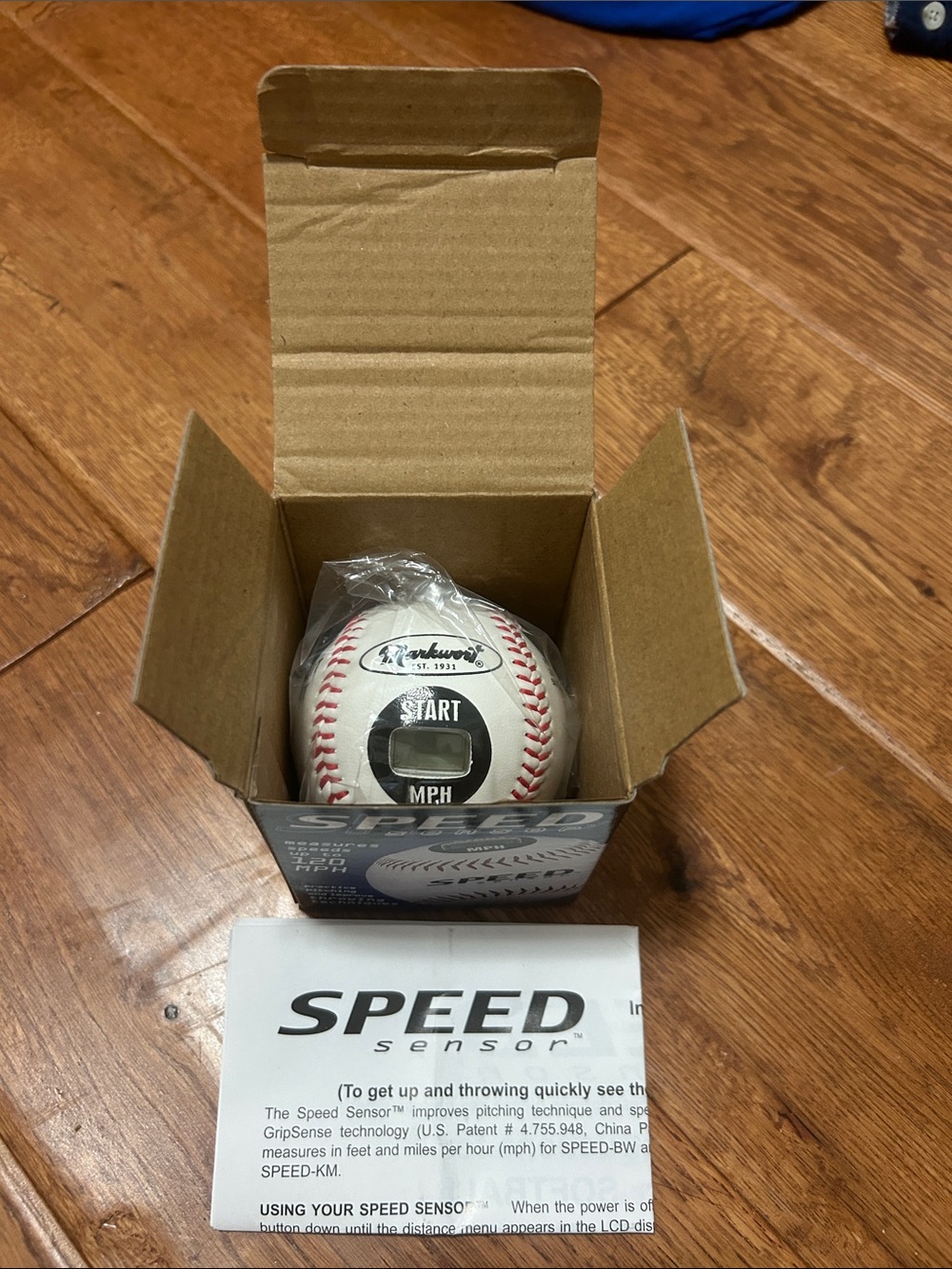 Speed Sensor Pitching Practice Baseball by - White with Red Stitching